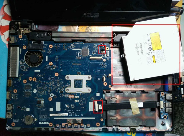 华硕ASUS X35B笔记本电脑（主板和显示屏）拆机方法图解 第7张