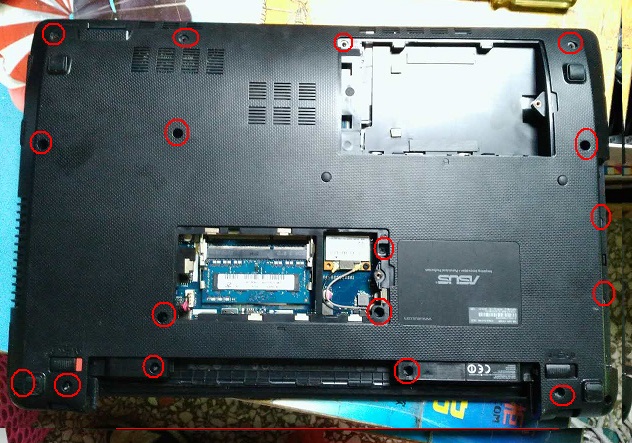 华硕ASUS X35B笔记本电脑（主板和显示屏）拆机方法图解 第5张
