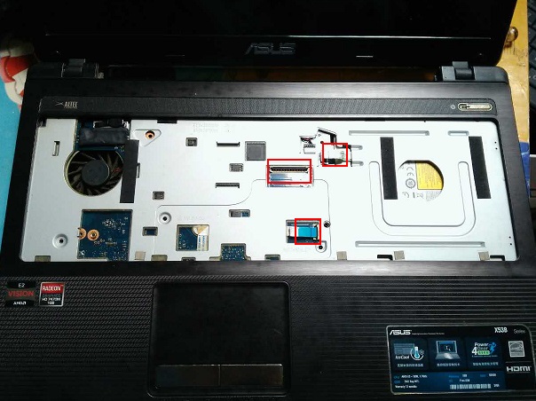 华硕ASUS X35B笔记本电脑（主板和显示屏）拆机方法图解 第3张